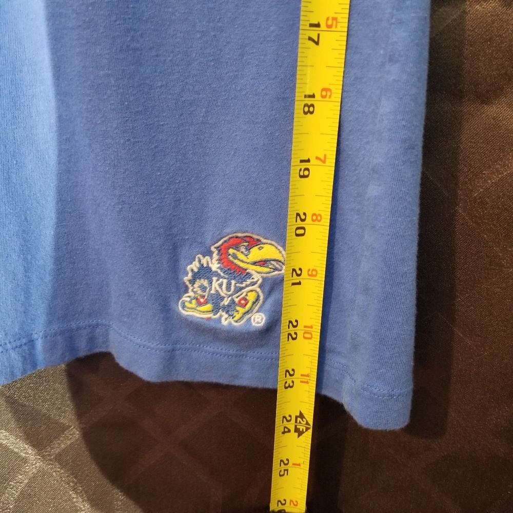 Kansas KU Blue T-Shirt - Picture 4 of 4